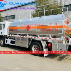 ISUZU 10cbm aluminum fuel truck for sale