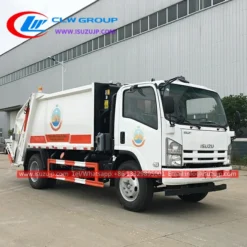 ISUZU 10cbm compactor garbage truck green