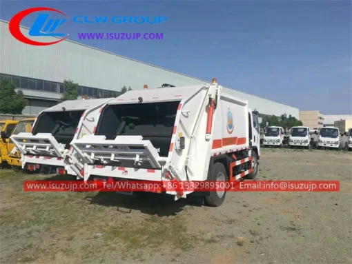 ISUZU 10m3 कम्पेक्टर कचरा ट्रक की बिक्री से इनकार करता है