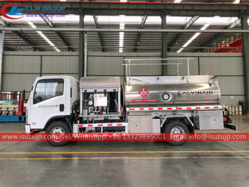 ISUZU 1500 गैलन हेलीकॉप्टर ईंधन भरने वाला ट्रक