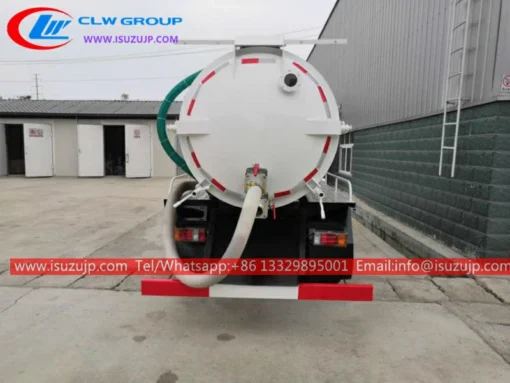 Camión de vacío de aguas residuales ISUZU de 1500 galones