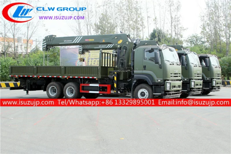 ISUZU 16 ton hydraulic boom crane truck