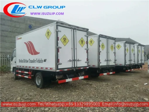 Caminhões de resíduos médicos perigosos ISUZU de 16 pés