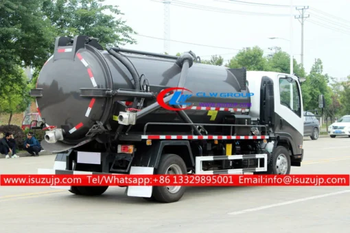 Camion d'aspiration d'égout ISUZU 2000 gallons