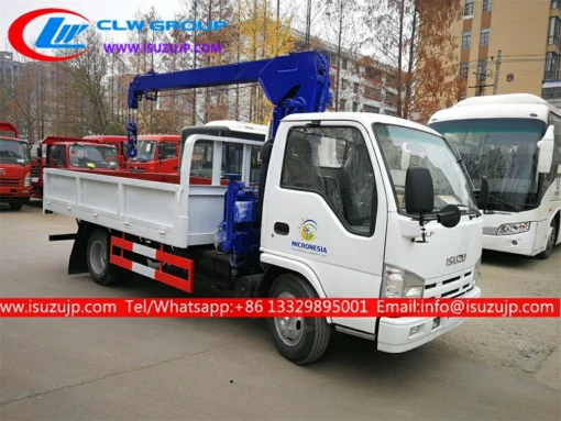 Petit camion grue hydraulique ISUZU 2t