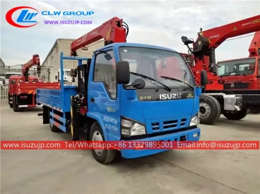 ISUZU 3 ton palfinger crane for small truck
