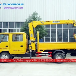 ISUZU 3 ton telescopic arm truck crane