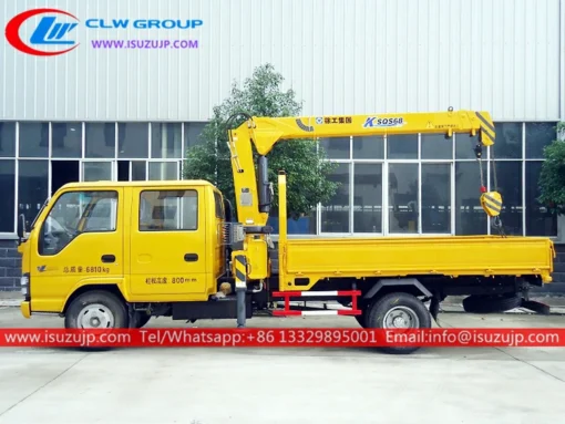 ISUZU 3 ton telescopic arm truck crane