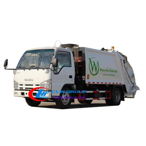 ISUZU 3cbm 미니 쓰레기 트럭 압축기 판매
