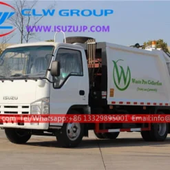 ISUZU 3cbm Mini refuse compactor truck for sale