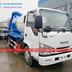 ISUZU 4 ton suction sewage truck