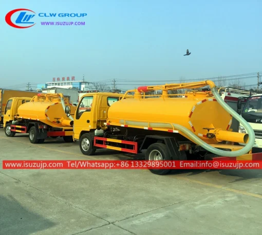 ISUZU 4 ton vacuum fecal trucks