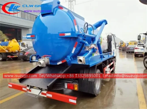 ISUZU 5 cubic meters vacuum sewer truck