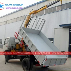 ISUZU 5 ton hydraulic crane tipper trucks
