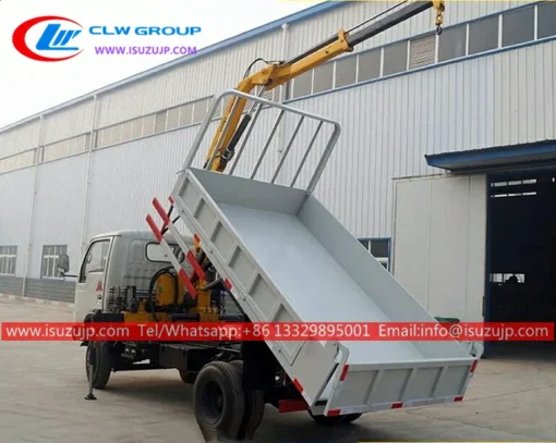 ISUZU 5 ton hydraulic crane tipper trucks
