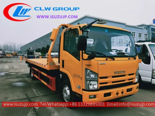 ISUZU 5 tonelada na wrecker na flatbed