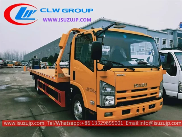 camion de remorquage dépanneuse isuzu 600p 4 ton pont lit diapositives lit  fournisseurs,fabricants,usines de Chine