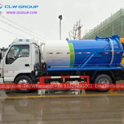 ISUZU 5000L vacuum sewage truck manufacturers