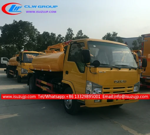 ISUZU 5000Liters সেপটিক ট্যাঙ্কার ট্রাক বিক্রয়ের জন্য