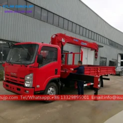 ISUZU 5000kg telescopic crane truck