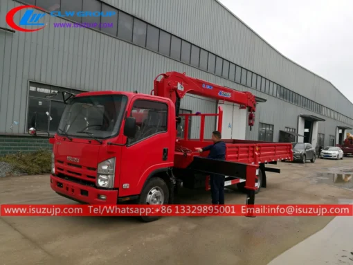 ISUZU 5000kg teleskopik vinçli kamyon