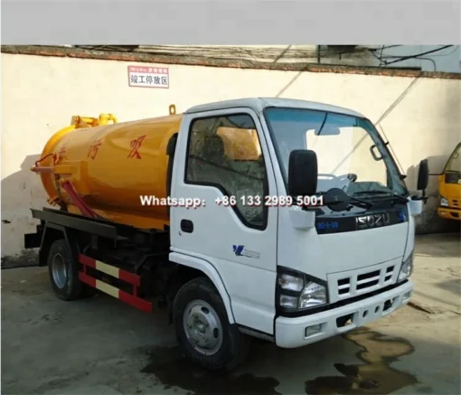 Camion-citerne pour eaux usées ISUZU 5000litres