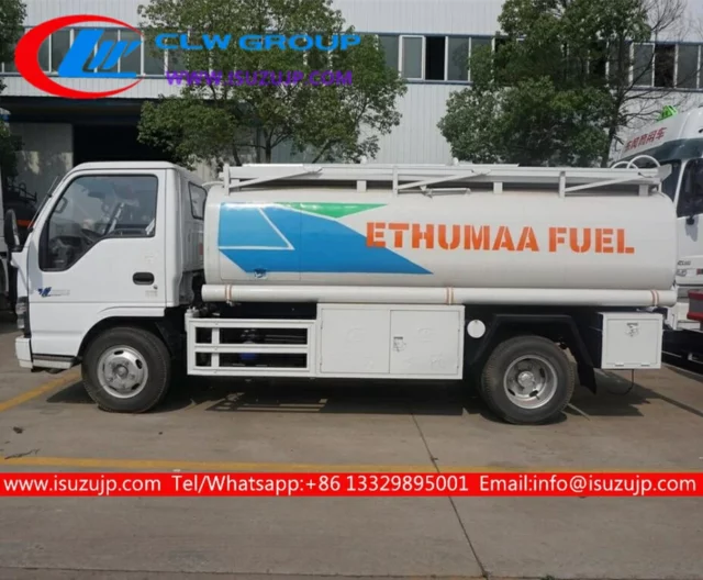 ISUZU 5cbm diesel bowser truck for sale