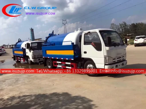 ISUZU 5cbm sewer flushing truck