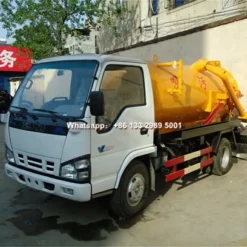 ISUZU 5cbm vacuum tank truck