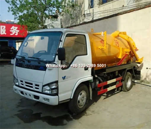 Xe bồn chân không ISUZU 5cbm