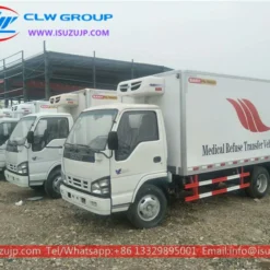 ISUZU 5m long box medical waste transfer truck