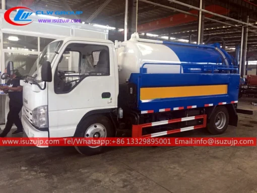 Camión limpiador de aguas residuales a chorro ISUZU 5m3