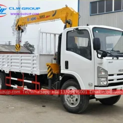 ISUZU 6000kg dump truck mounted crane