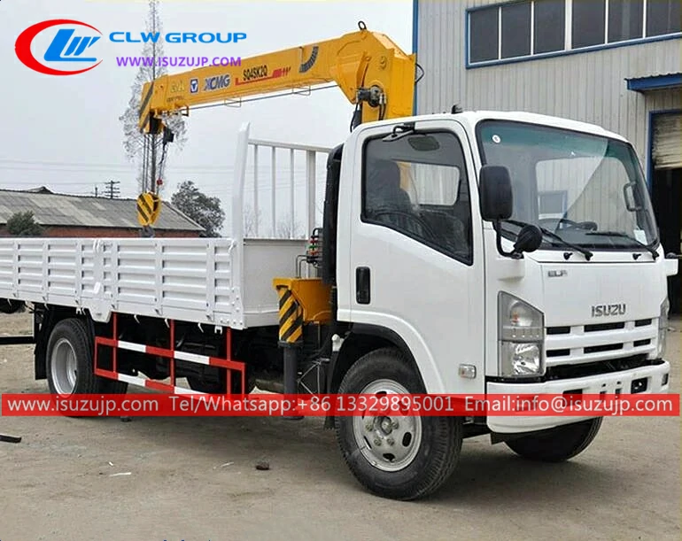ISUZU 6000kg dump truck mounted crane