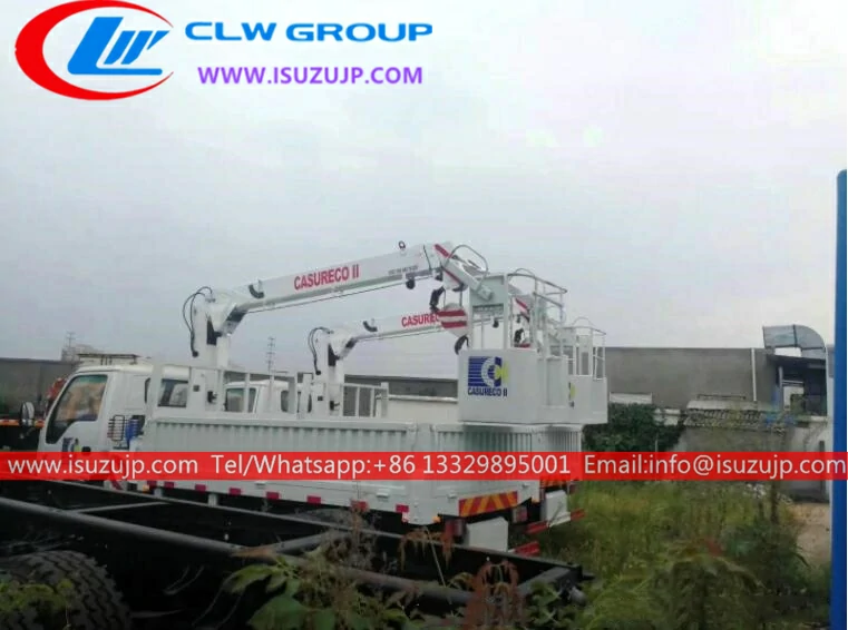 ISUZU 600P 4 ton lorry mounted crane