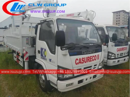 ISUZU 600P 4 ton telescopic boom truck
