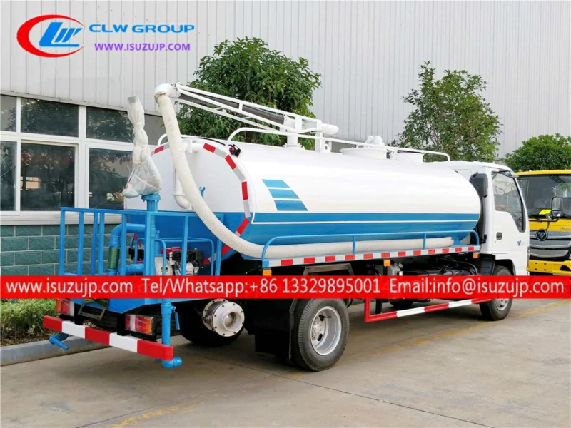 ISUZU 6cbm toilet liquid tanker vehicle truck