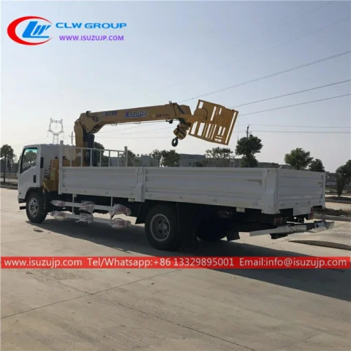 ISUZU 6mt crane lifting basket for sale