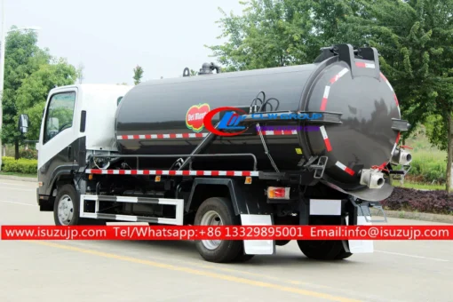 ISUZU 8 cubic meters vacuum pump trucks