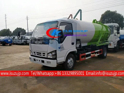 ISUZU 8000L tanker truck ng dumi sa alkantarilya