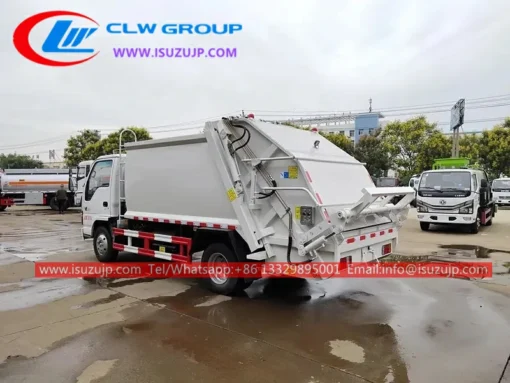 ISUZU 8m3 नीला कचरा ट्रक