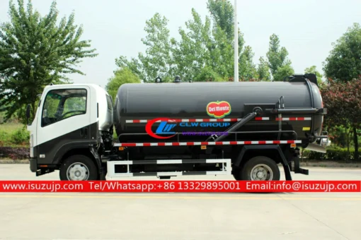 ISUZU 8m3 sewage suction truck