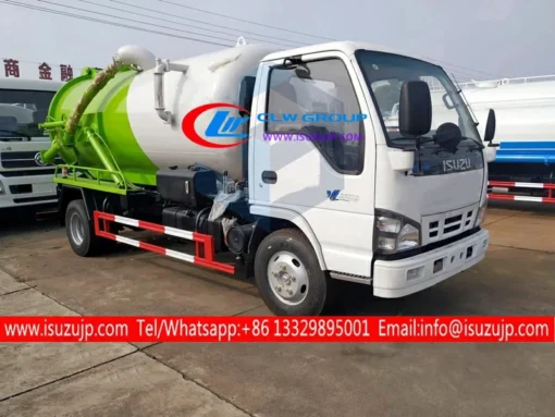 ISUZU 8m3 নিকাশী স্তন্যপান ট্রাক