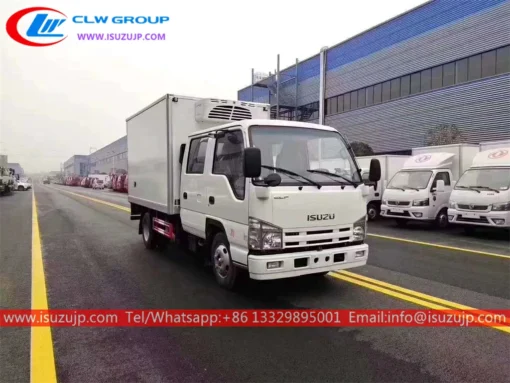 ISUZU Xe tải tủ lạnh móc treo thịt cabin đôi