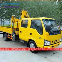 ISUZU Double cabin small 3000kg knuckle boom crane