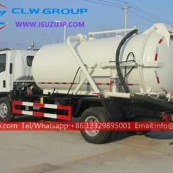 ISUZU ELF 10000liters sewage suction truck for sale