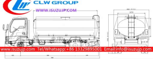 ISUZU ELF 10cbm पेयजल टैंकर