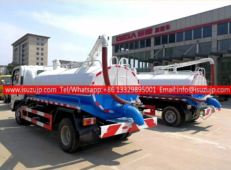 ISUZU ELF 2000 gallon toilet liquid tanker vehicle truck
