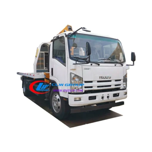 Camión de recuperación de remolque ISUZU ELF 5t con grúa a la venta