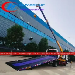 ISUZU ELF 5t tow truck with crane for sale